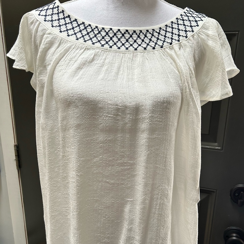 Zac & Rachel Short Sleeved Blouse Size Large NWT